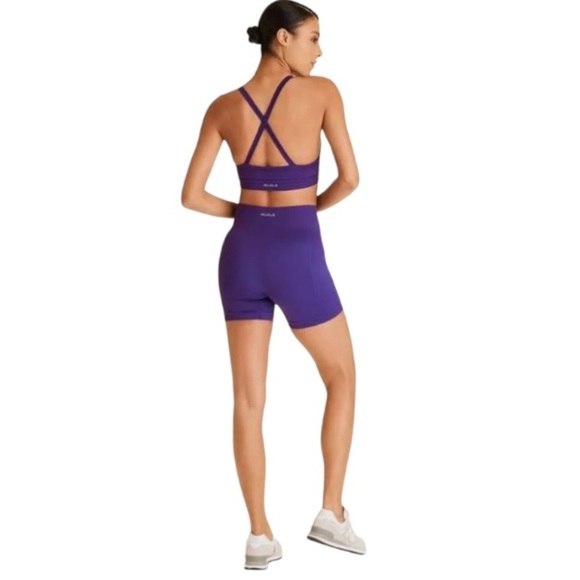 ALALA Seamless Barre Shorts NWT Purple - Picture 4 of 14